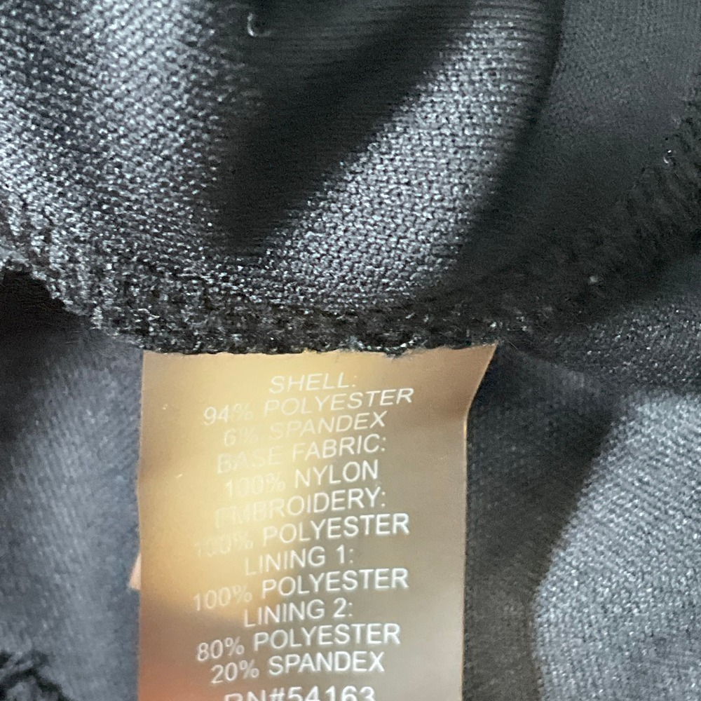 Calvin Klein Sheath Dress Women  4 Black Sequin Sleeve V-Back Cocktail Evening - Picture 8 of 13